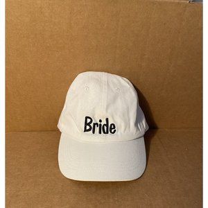 Bride White Embroidered Wedding Baseball Cap Hat Headtotoe Women's One Size
